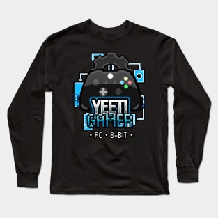 Yeet Gamer - Video Games Trendy Graphic Saying - Long Sleeve T-Shirt